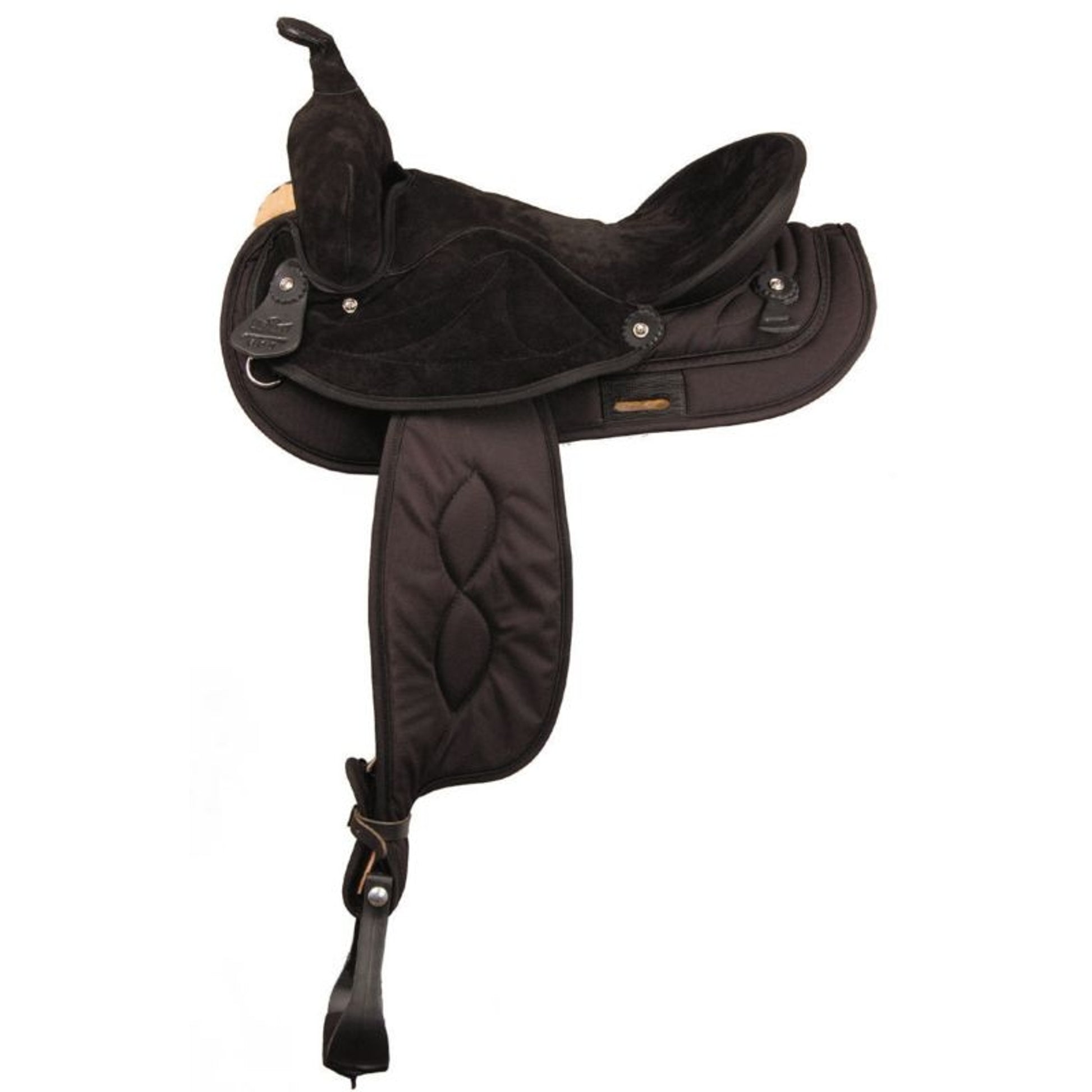 Big Horn Synthetic Suede Full QH Trail Saddle 16In