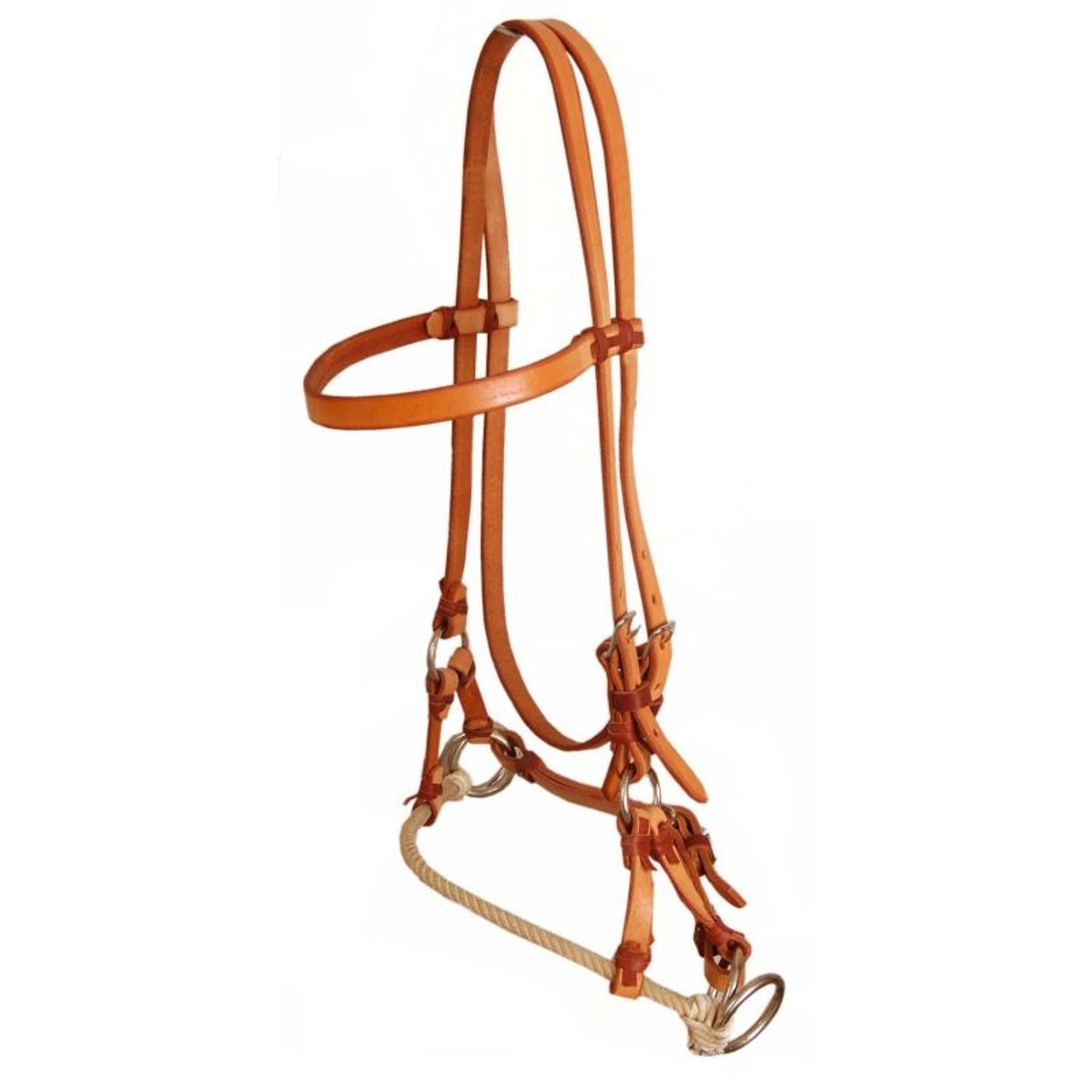 American Saddlery Single Rope Side Pull with o Bit