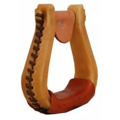 American Saddlery Rawhide Visalia Stirrups 3In Nat