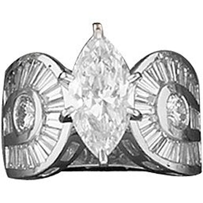 Kelly Herd Horseshoe Marquise Ring