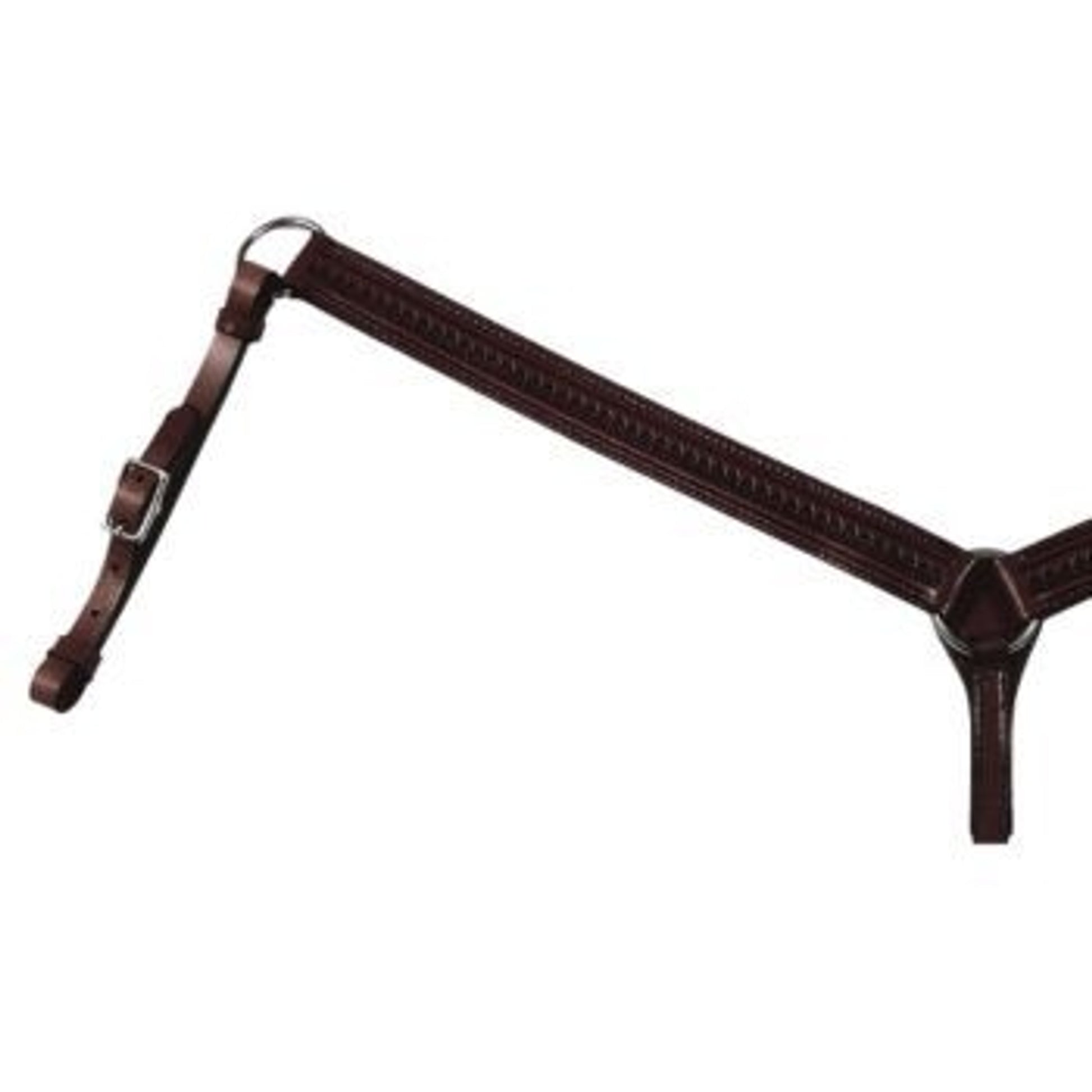 Circle Y Straight Shell Tooled Breast Collar