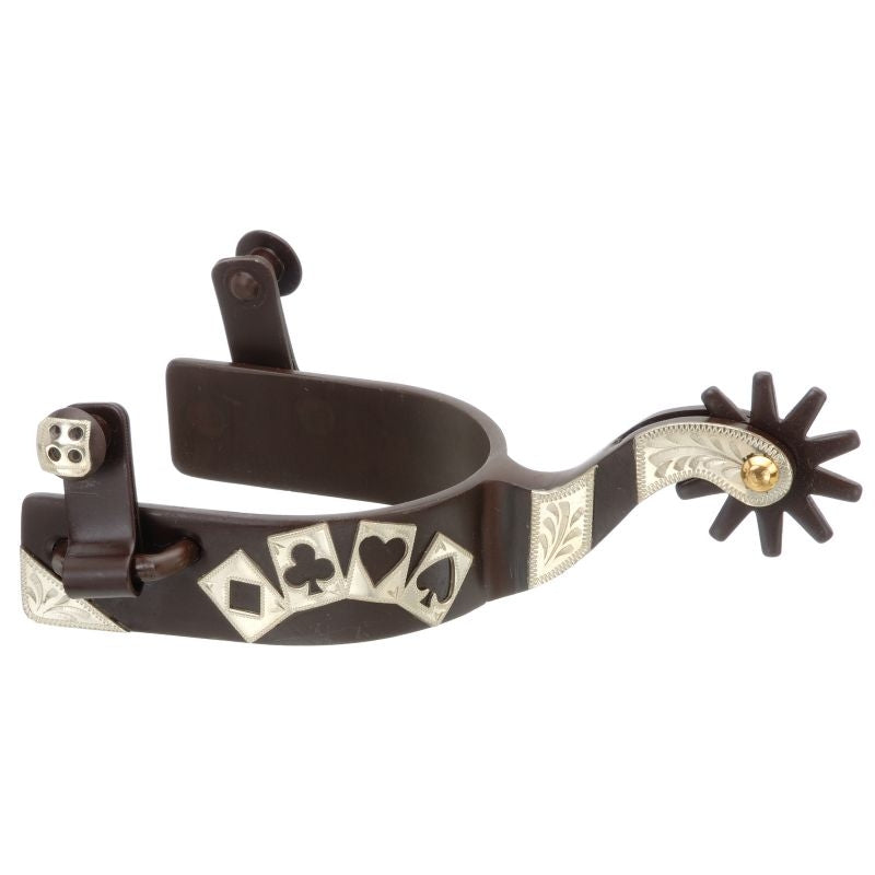 Kelly Silver Star Poker Card Spur