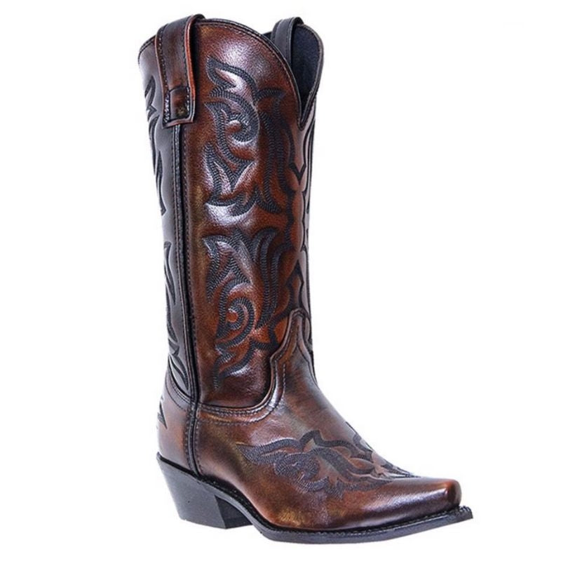 Laredo Mens Hawk Western Boots 8D Gold