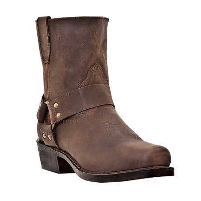 Dingo Mens Rev Up Square Toe Harness Boots