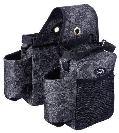 Tough1 Saddle Bag/Bottle Holder/Gear Carrier - Tooled Leather Print
