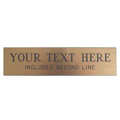 Personalized Stall Plate Metallic Look