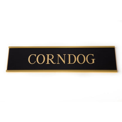 Personalized Stall Plate Metallic Look