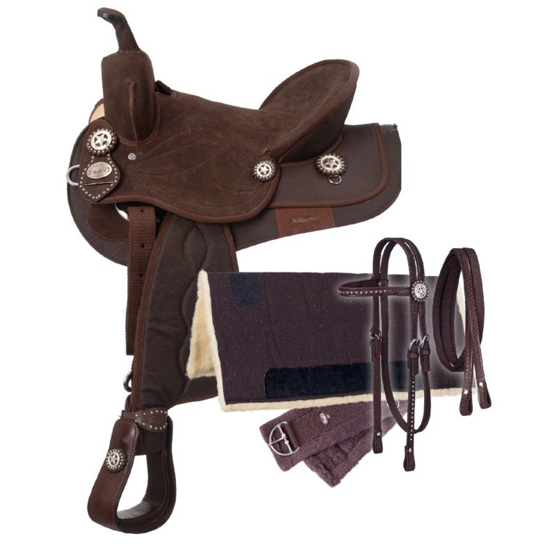Tough1 Eclipse Rnd 5-Pc Trail Deluxe Saddle Pkg