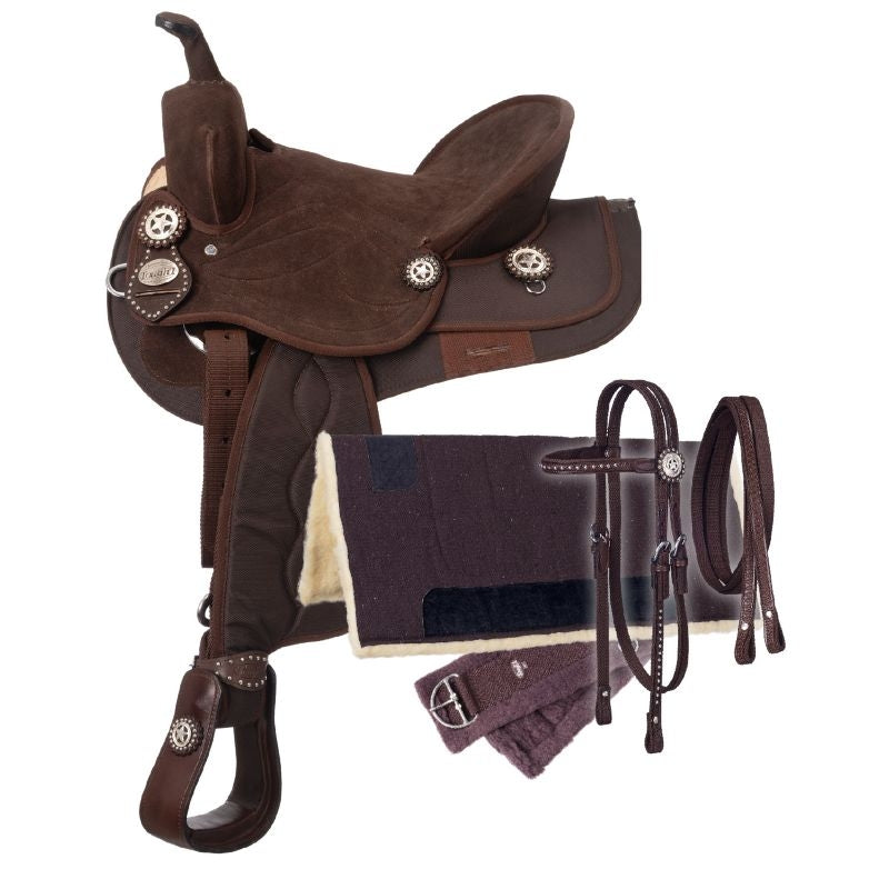 Tough1 Eclipse Rnd 5-Pc Trail Deluxe Saddle Pkg
