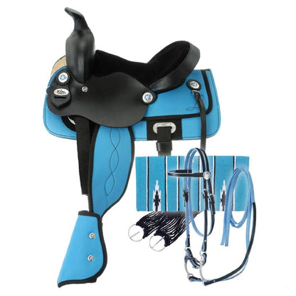 King Series Krypton Synthetic Pony Saddle Package