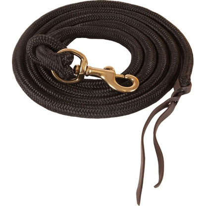 Mustang Poly Cowboy Lead Rope with 7/8" Brass Plated Bolt Snap