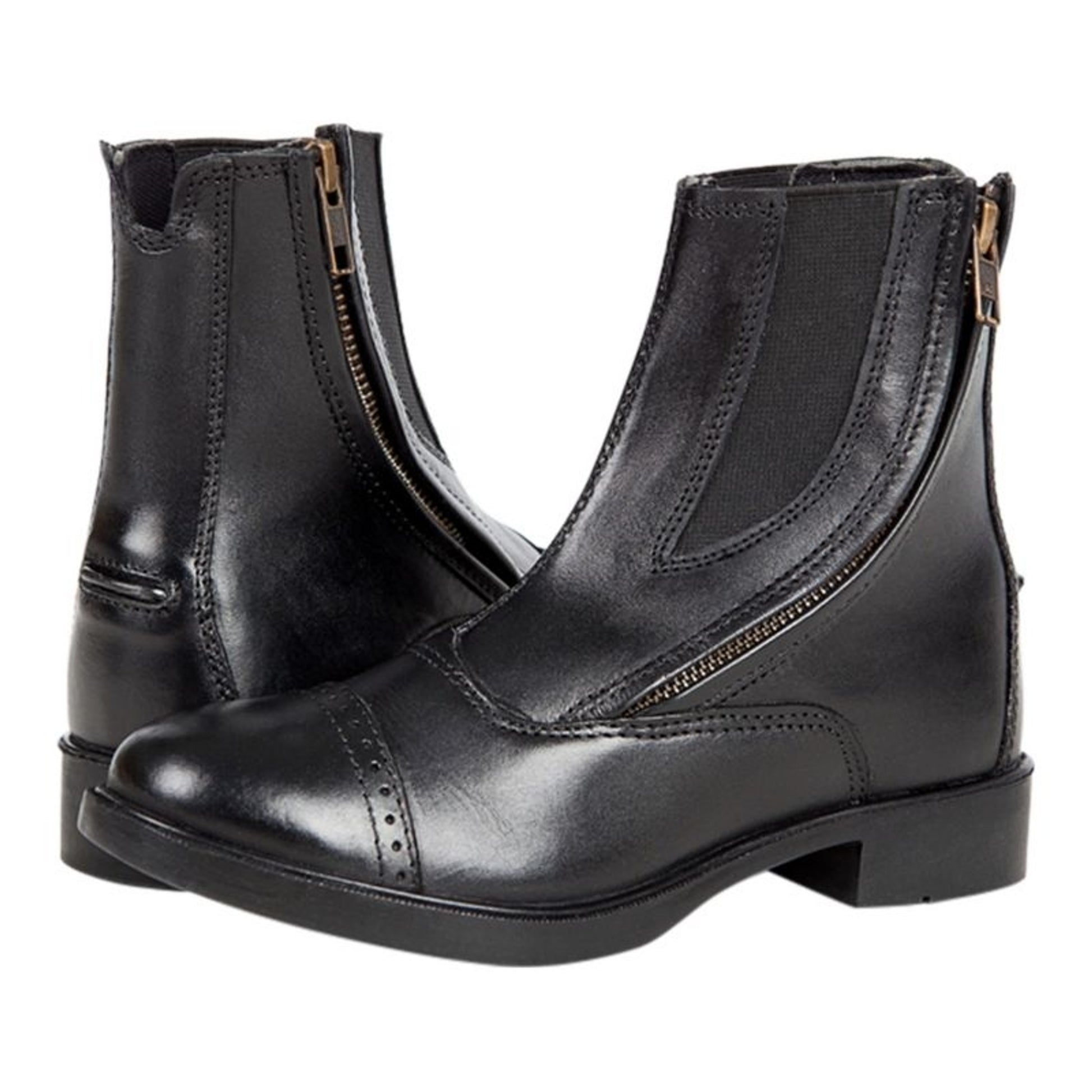 Huntley Equestrian Daisy Clipper Kids Side Zip Paddock Boots