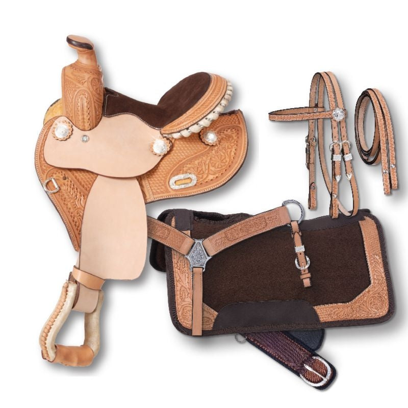 Tough1 Miniature Mae 4 Piece Barrel Saddle Package