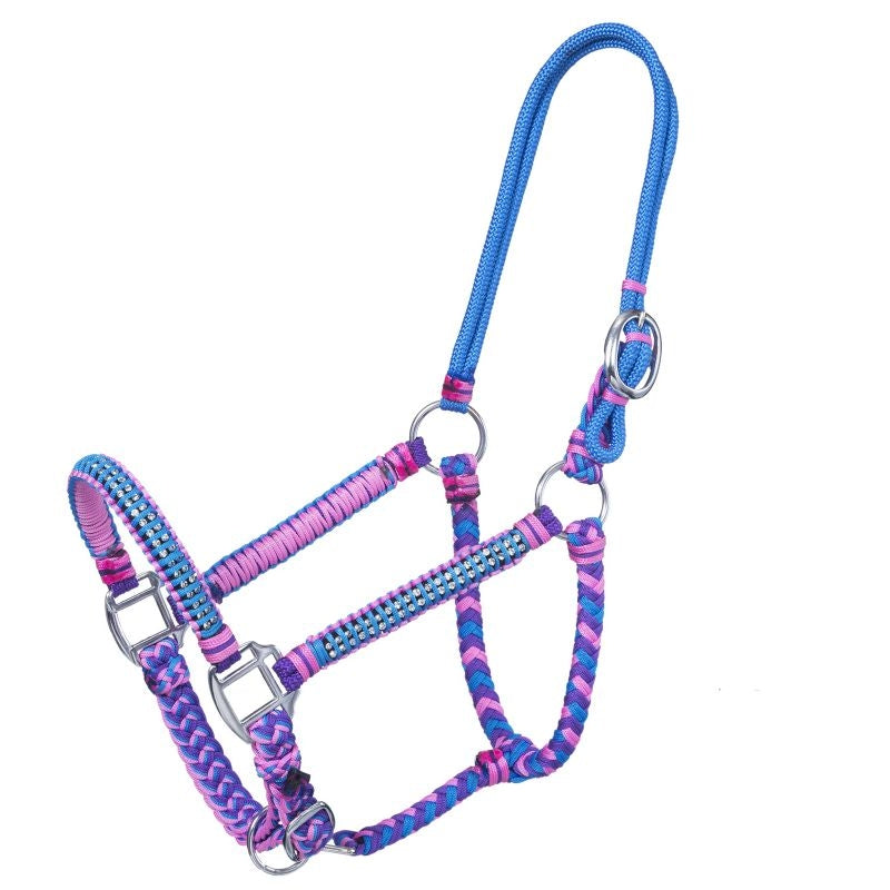 Tough-1 Mini Rope/Braid Halter With Stone