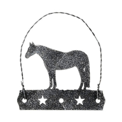 Tough1 Equine Motif Ornament With Glitter Finish
