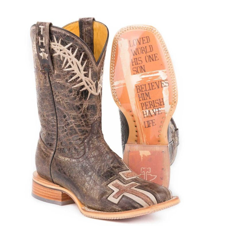 Tin Haul Ladies Boots - My Savior With Bible Verse Sole