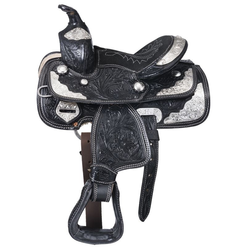 Tough1 Miniature Mccoy Trail Saddle With Silver Package