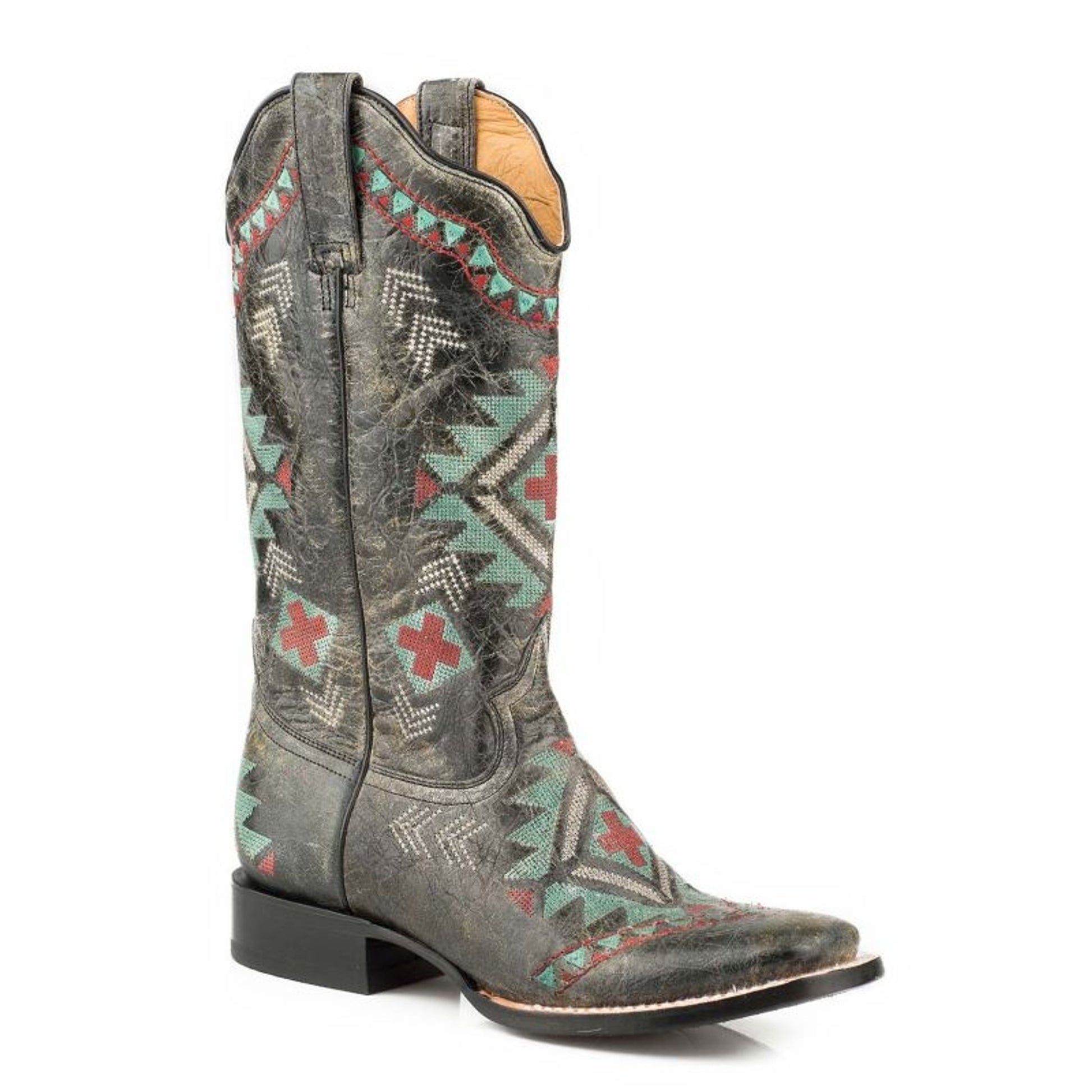 Roper Ladies Mai Square Toe Southest Boots 7.5