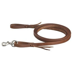 Tough1 Harness Leather Water Loop End Split Reins