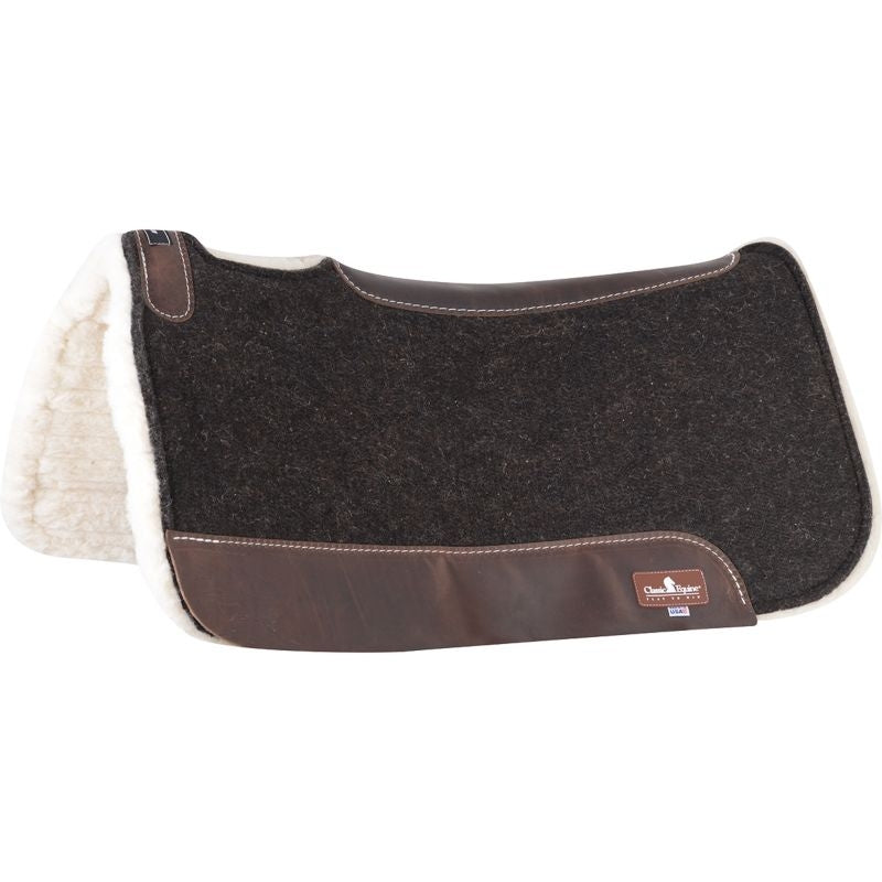 Classic Equine Classic ESP Fleece Bottom Saddle Pad - 3/4" Thick