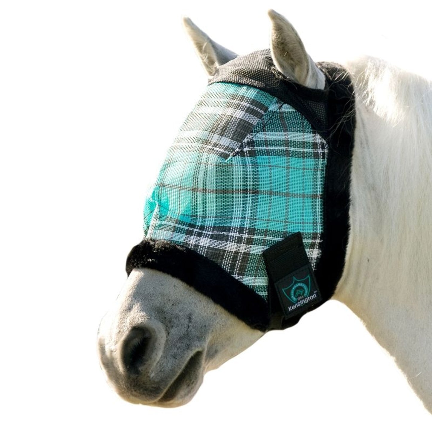 Kensington 73% UV Pony Fly Mask with Fleece Trim & Dual Ear Openings