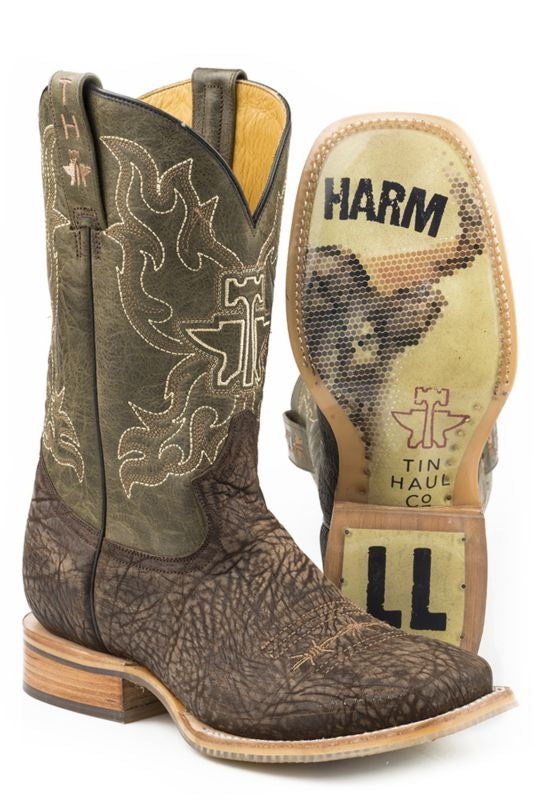 Tin Haul Mens Boots - Take No Bull/Do No Harm