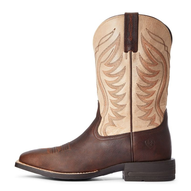 Ariat Mens Amos Square Toe Boots 9 D Tan