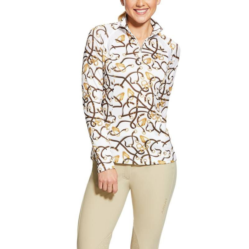 Ariat Ladies Sunstopper 2.0 1/4 Zip Baselayer Shirt