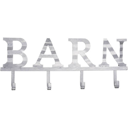 Gift Corral Corrugated Metal 4 Hook Sign