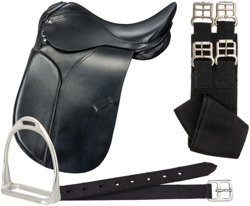 Blemished Silver Fox Dressage Saddle Package 17