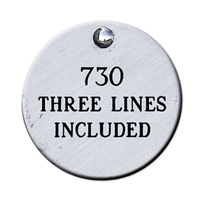 Personalized 1 1/4in Heavyweight Tag Brass
