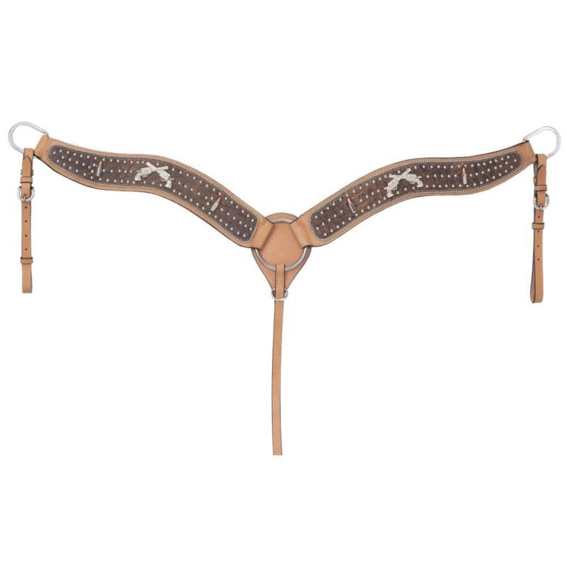 Silver Royal Pistol Annie Shooter Breastcollar with Inlay