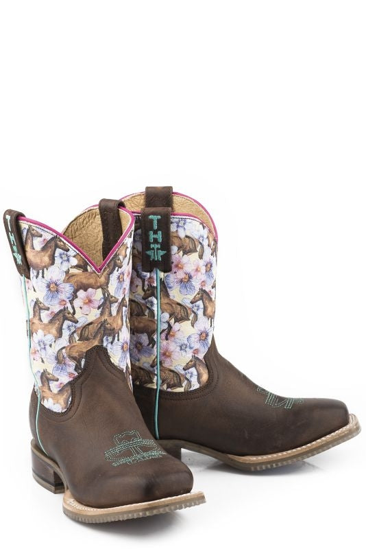 Tin Haul Kids Chestnut and Daisy Boots 13 Brown