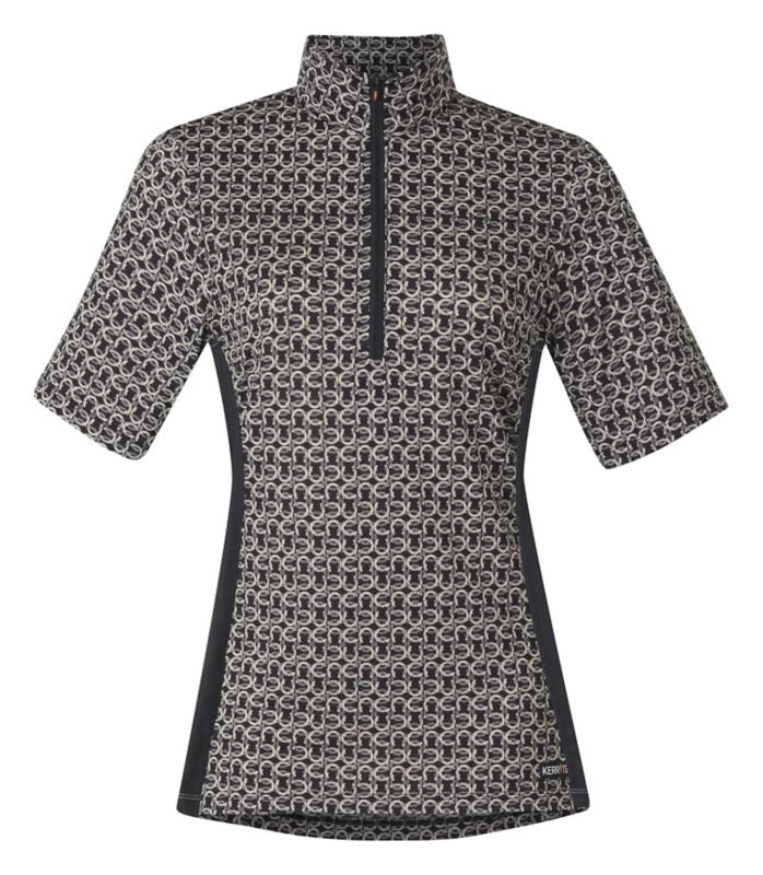 Kerrits Ladies Cool Ride Ice Fil Short Sleeve Print Shirt