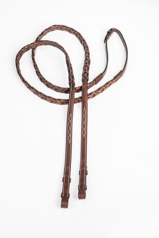 Arc de Triomphe Rubber Lined Fancy Laced Reins