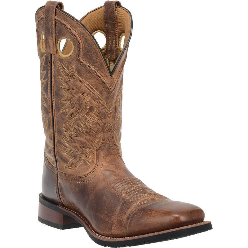 Laredo Mens Kane Square Toe Boots 9.5 D Tan