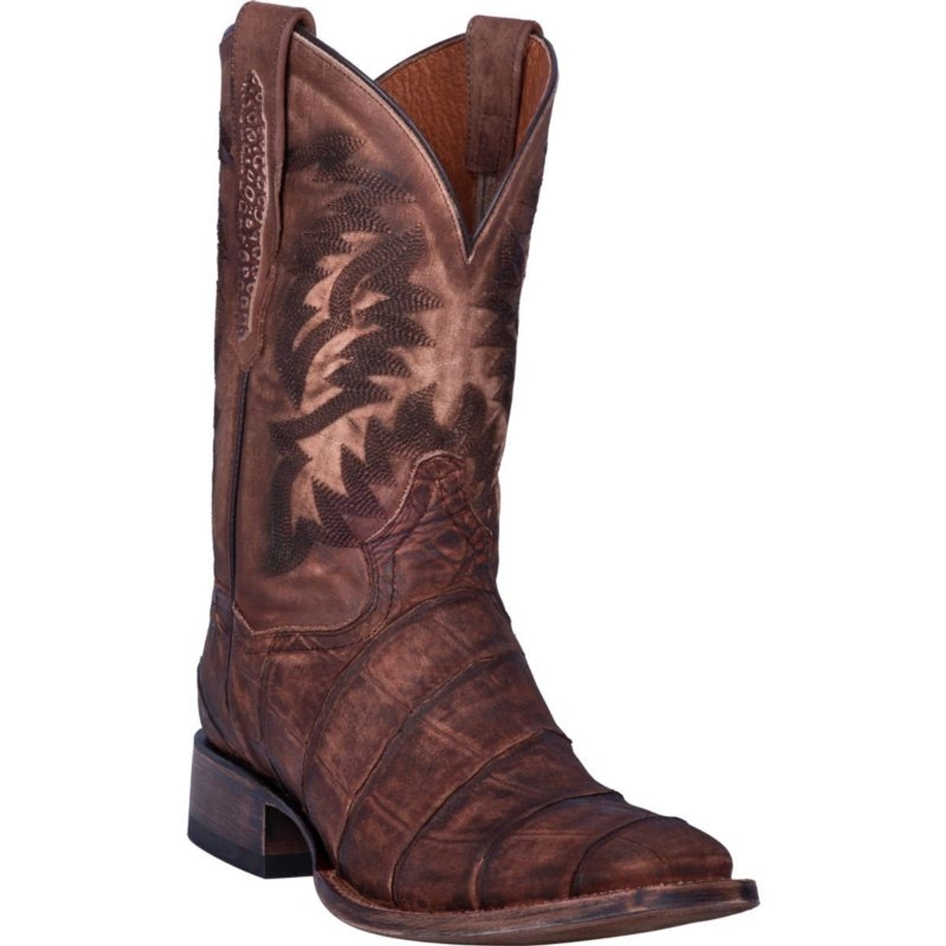 Dan Post Mens Albert Sq Toe Boots 9.5 D Brown