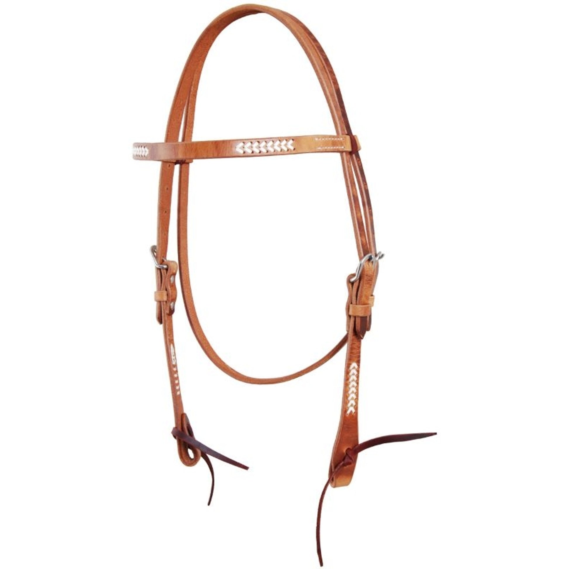 Oxbow Nevada Browband Headstall with Rawhide Weaving