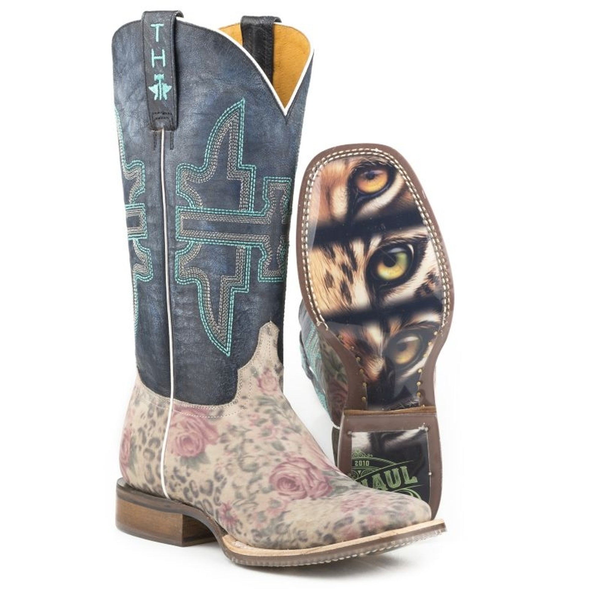 Tin Haul Ladies Wild Flower Boots 8 B