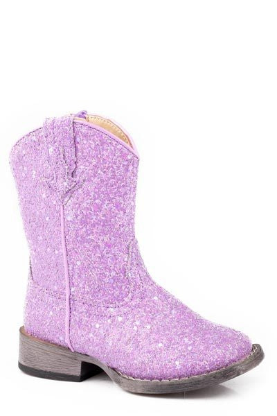 Roper Toddler Glitter Galore Boots 6 Lavender