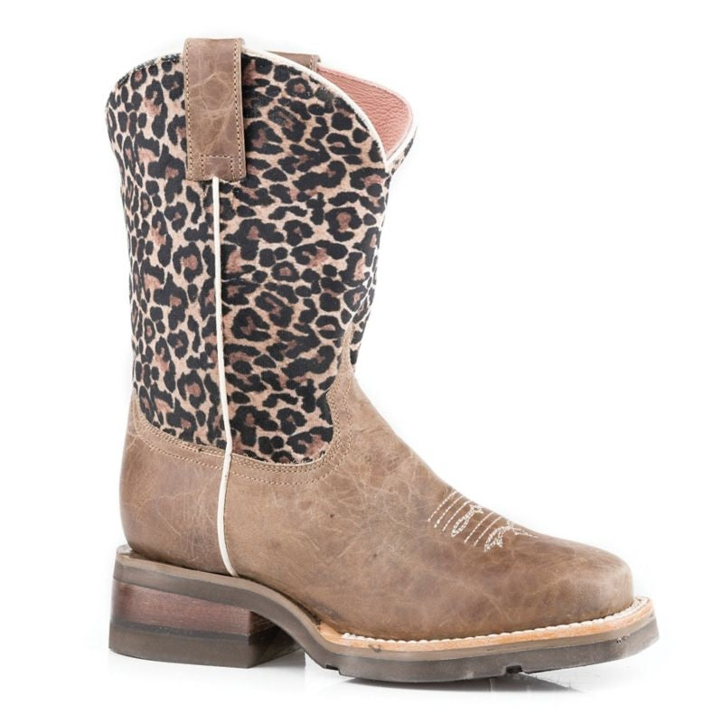 Roper Toddler Cheetah Boots 5 Black