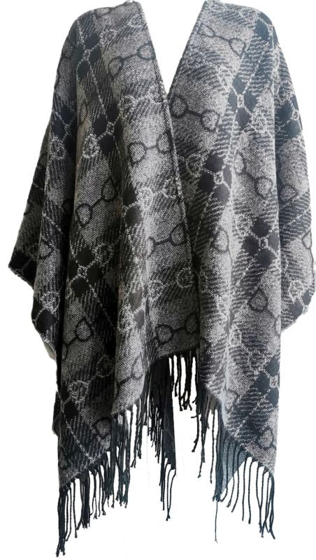 AWST Intl Snaffle Bit Plaid Poncho