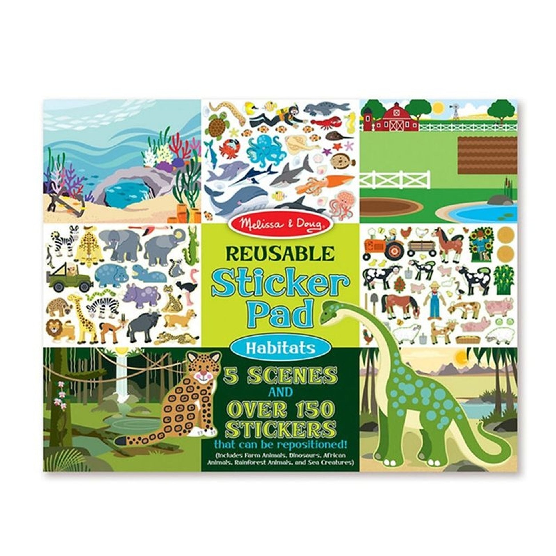 Melissa and Doug Reusable Sticker Pad - Habitats