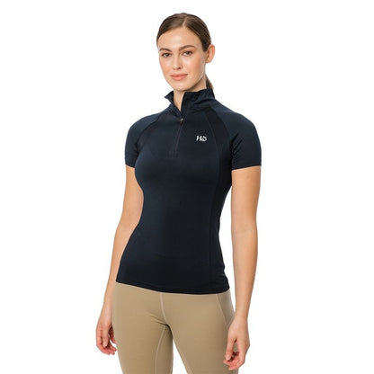 Horseware Ladies Aveen Half Zip Technical Short Sleeve Top