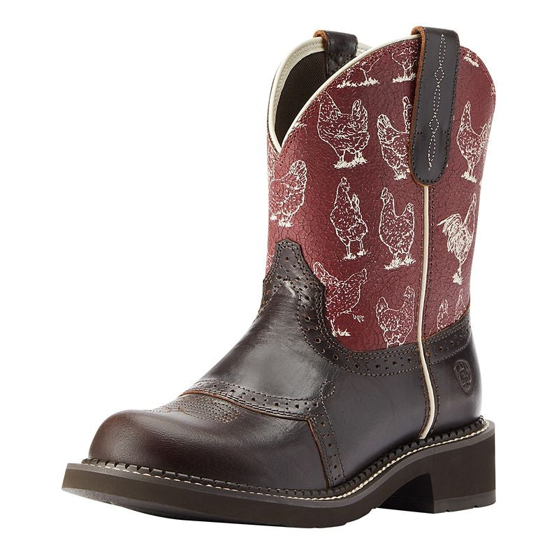 Ariat Ladies Farrah Fatbaby Boots 8 B Chocoloate
