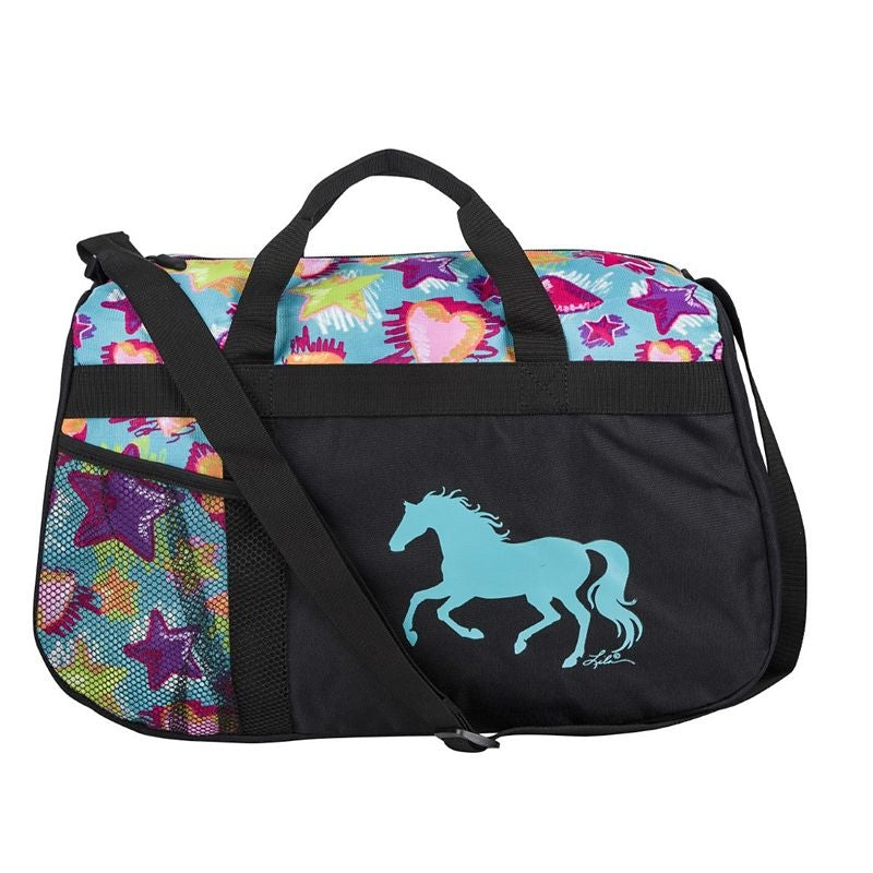 AWST Int'l "Lila" Galloping Horse Stars & Hearts Duffle Bag