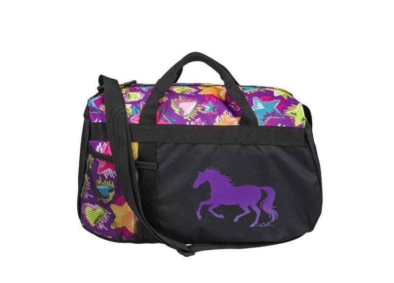 AWST Int'l "Lila" Galloping Horse Stars & Hearts Duffle Bag