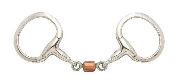 Kelly Silver Star 3-Piece Roller Eggbutt Snaffle