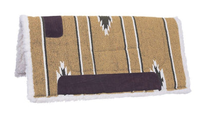 Tough1 Square Saddle Pad/Fleece Bottom