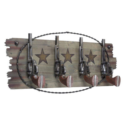 Gift Corral Western Themed 4 Hook Rack